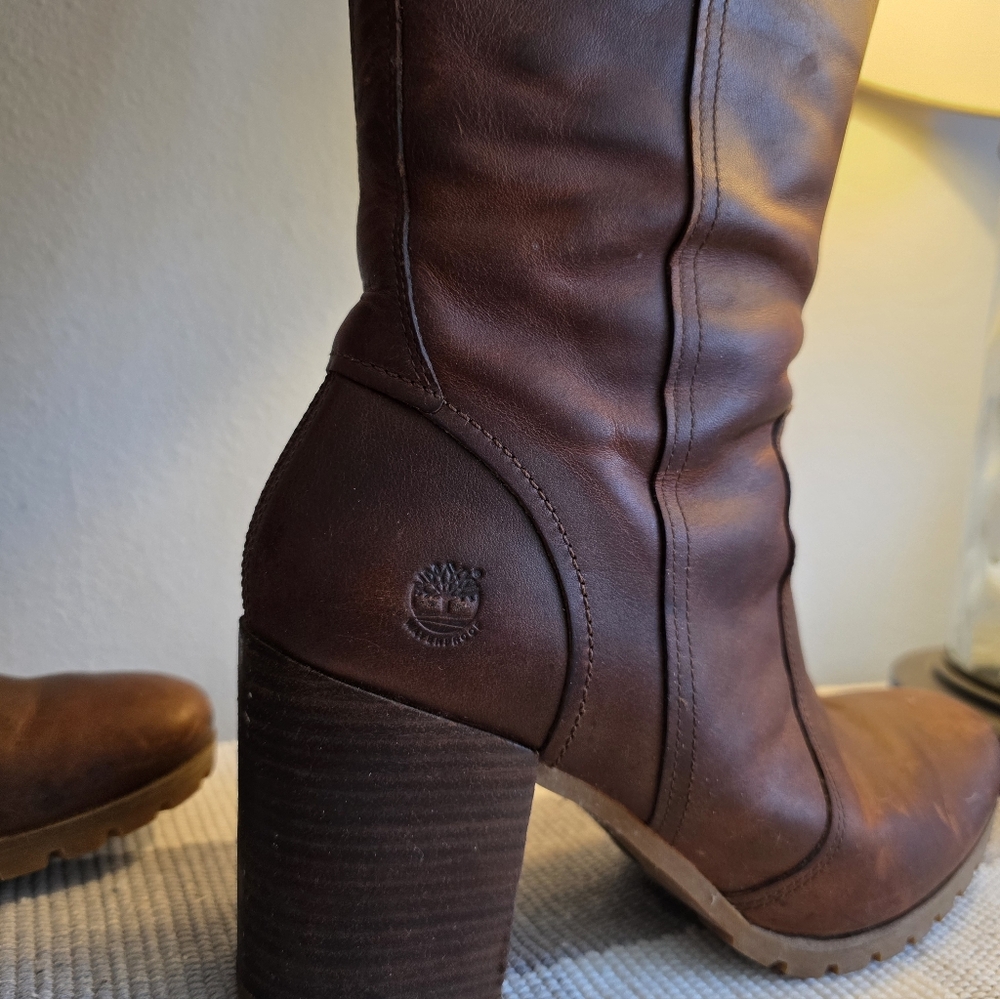 Timberland Women's Dark Brown Heeled Boots